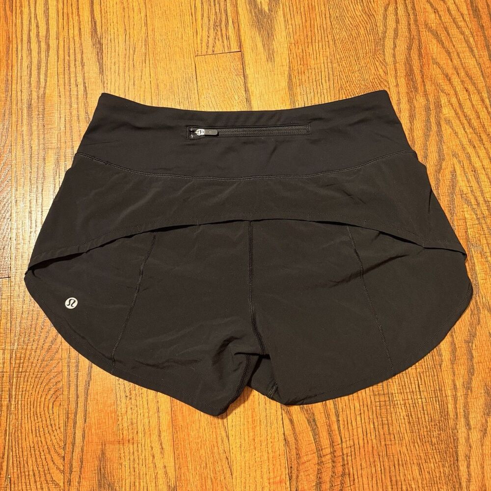 Lululemon Speed Up Short 4" Lined Women’s Size 4 Athletic Stretch Black